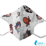 10 pcs Kid's Disposable 3D Face Mask w/ Hero's Design