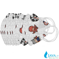 10 pcs Kid's Disposable 3D Face Mask w/ Hero's Design